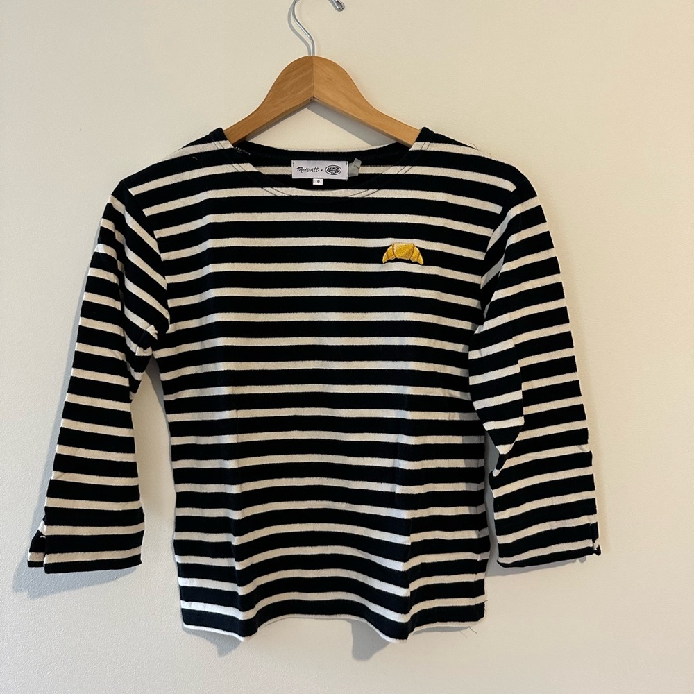Madewell X Armor-Lux Croissant Striped Passarelle tee